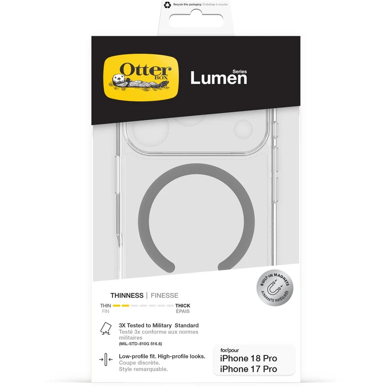OtterBox Lumen Magnetic Case for iPhone 18 Pro (Clear)