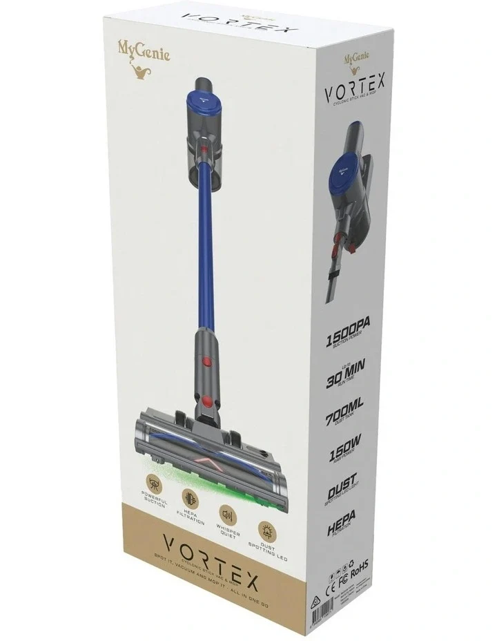 Mygenie Vortex Stick Vacuum And Mop With Dust Spotting Technology