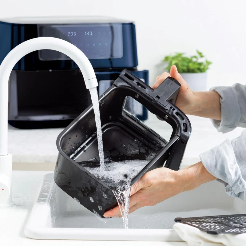 Greenpan Bistro Ceramic Airfryer 4l + 4l Dual Baskets Black
