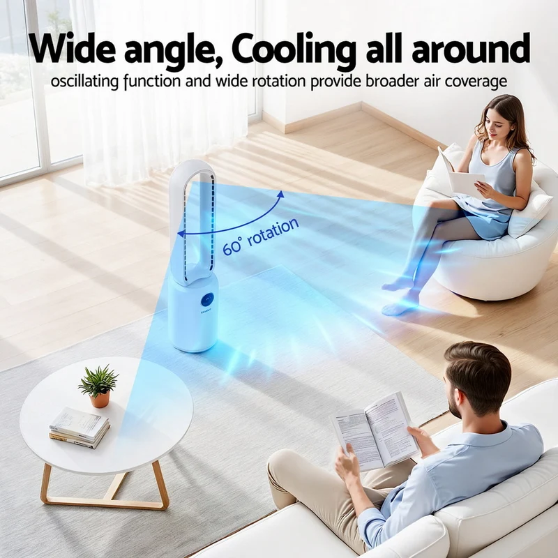 Devanti 2in1 Bladeless Fan Air Purification with Remote 88cm