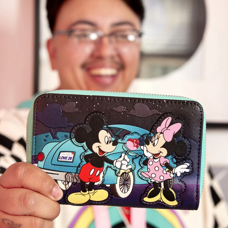 Loungefly Disney Mickey & Minnie Mouse - Date Night Drive-In Zip Around Wallet