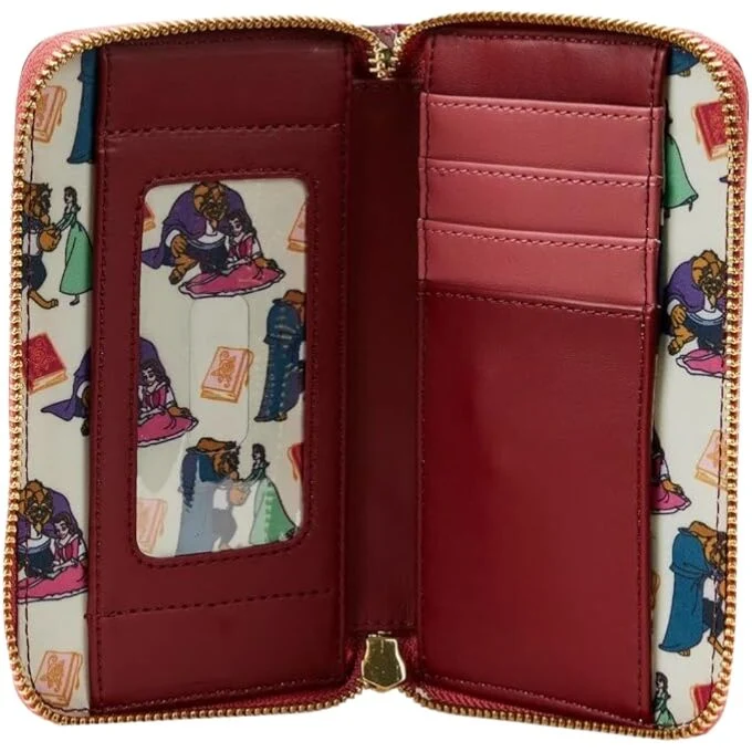 Loungefly Disney Beauty & the Beast - Fireplace Scene Zip Around Wallet