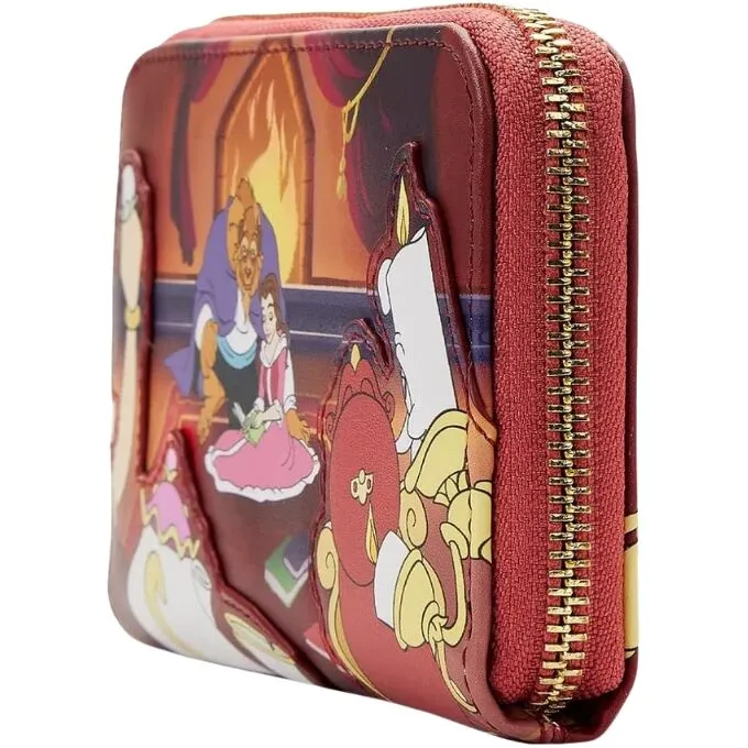Loungefly Disney Beauty & the Beast - Fireplace Scene Zip Around Wallet