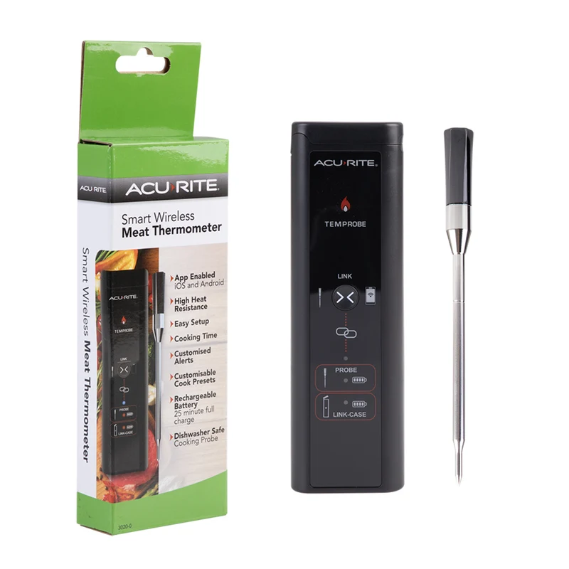 Acurite Smart Wireless Meat Thermometer Probe Utensil Home Kitchen Cooking