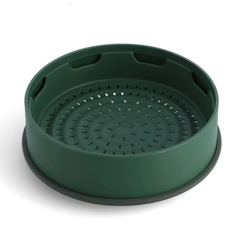 Greenpan 24cm Steamy Tray Round Home Dumpling/Food Cooking Steaming Pan Green
