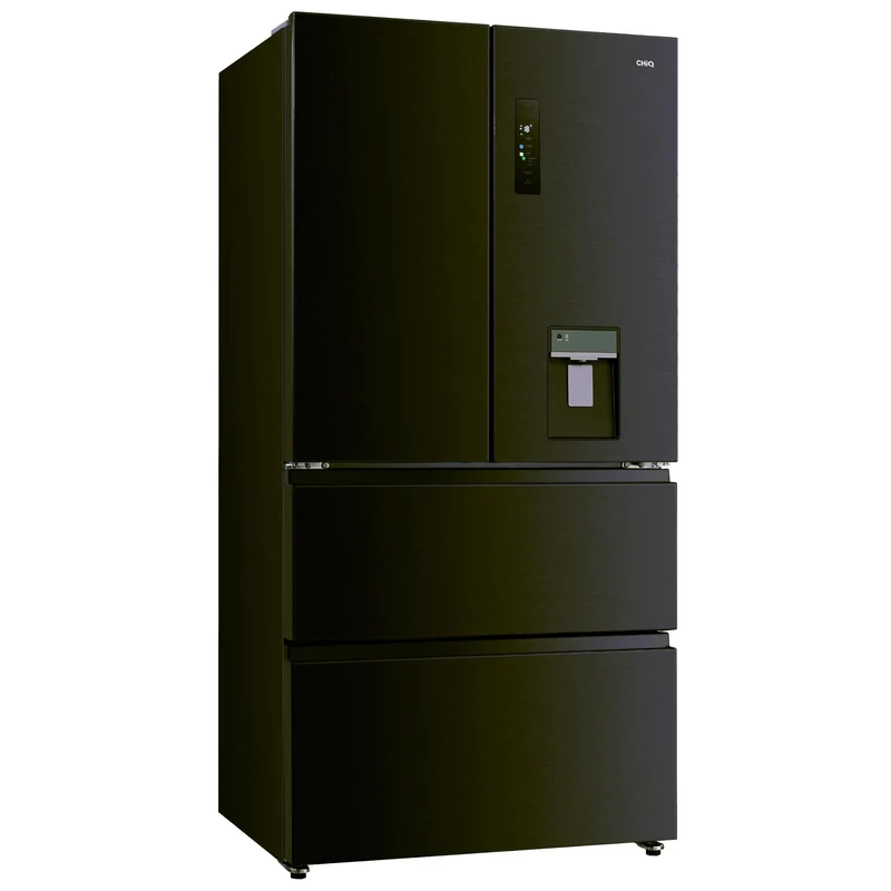 CHiQ CFD505NBSD 505L French Door Fridge (Black Steel)