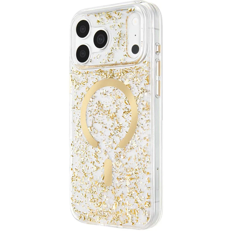 Case-Mate Karat Flakes MagSafe Case for iPhone 18 Pro Max (Gold)
