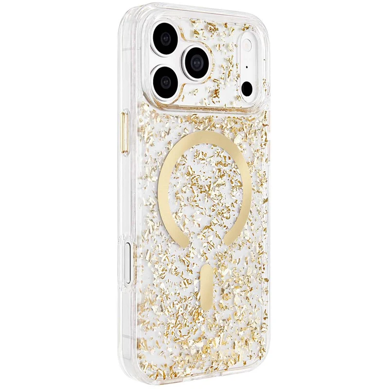 Case-Mate Karat Flakes MagSafe Case for iPhone 18 Pro (Gold)