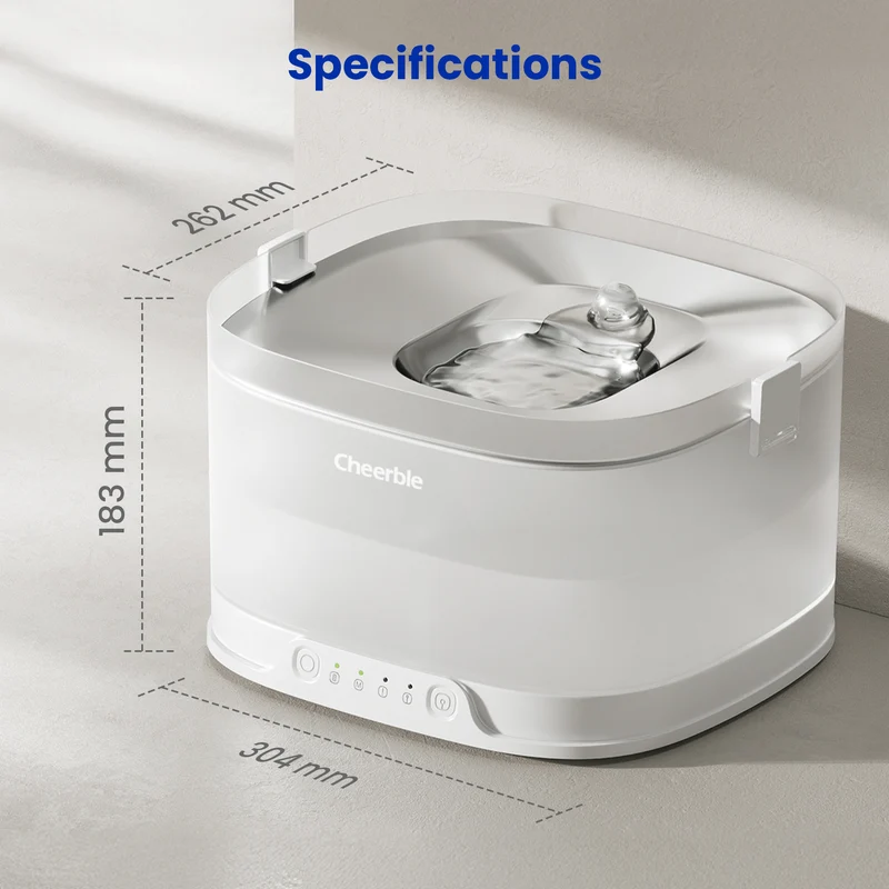 Cheerble D1 Pro 4L Wireless Smart Pet Water Fountain