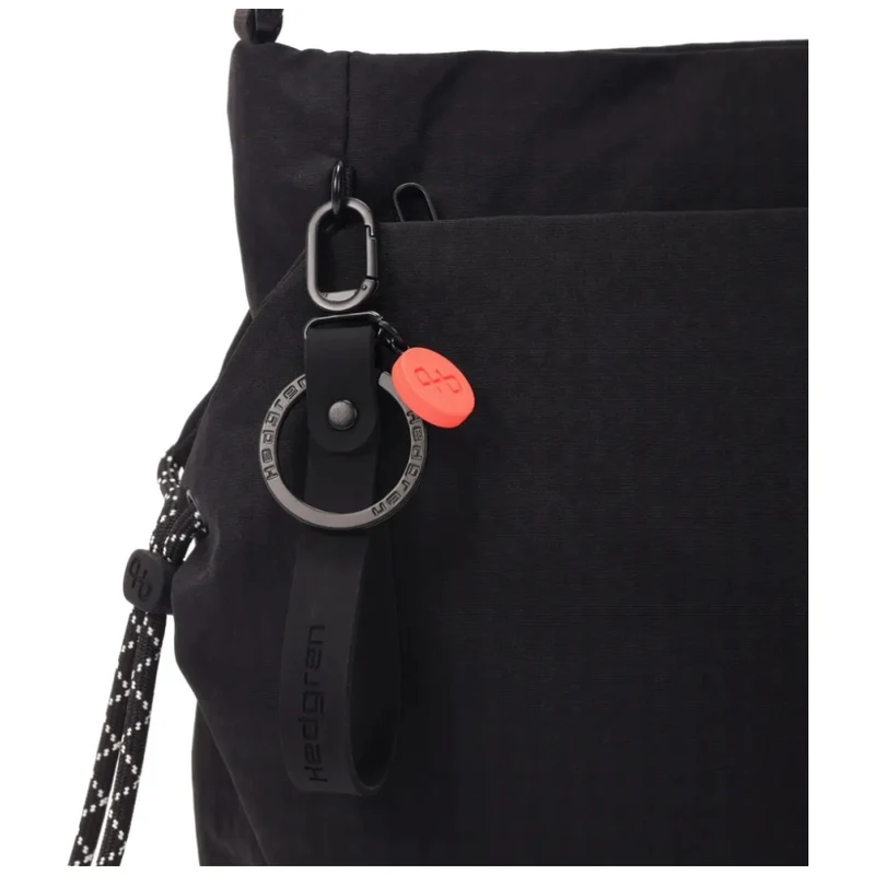 Hedgren MAKOTO 15.2L Womens Square Crossover Bag Lightweight Crossbody Black
