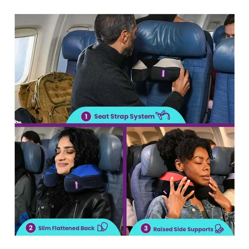 Cabeau The Neck''s Evolution S3 Memory Foam Neck Travel Pillow with Chin and Se (Grey)