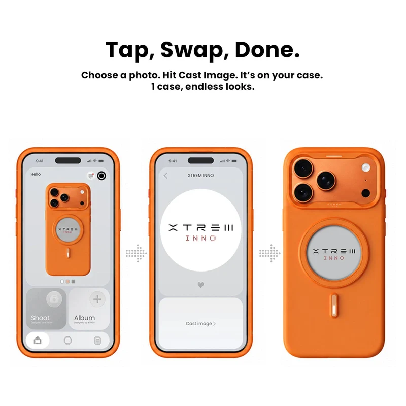 XTREM iPhone 17 Pro MagSafe Customisable Case (Orange)