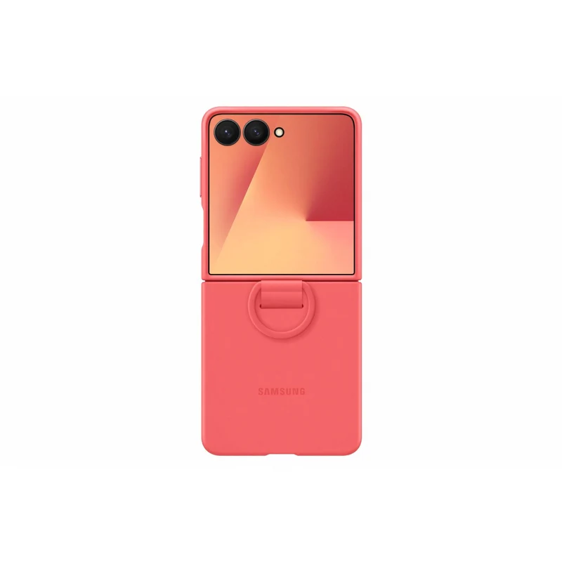 Samsung Silicone Ring Case for Galaxy Z Flip7 (Red)