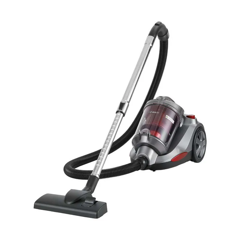 Devanti Vacuum Cleaner Bagless Canister 2000W 25kPa Powerful Suction 4L Red