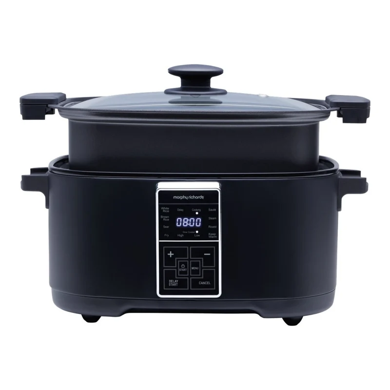 Morphy Richards Digital 6.5L Slow Cooker Matte Black 10 Preset Functions