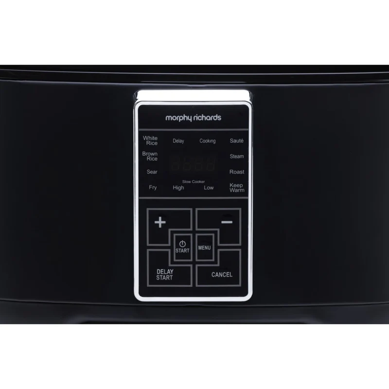 Morphy Richards Digital 6.5L Slow Cooker Matte Black 10 Preset Functions