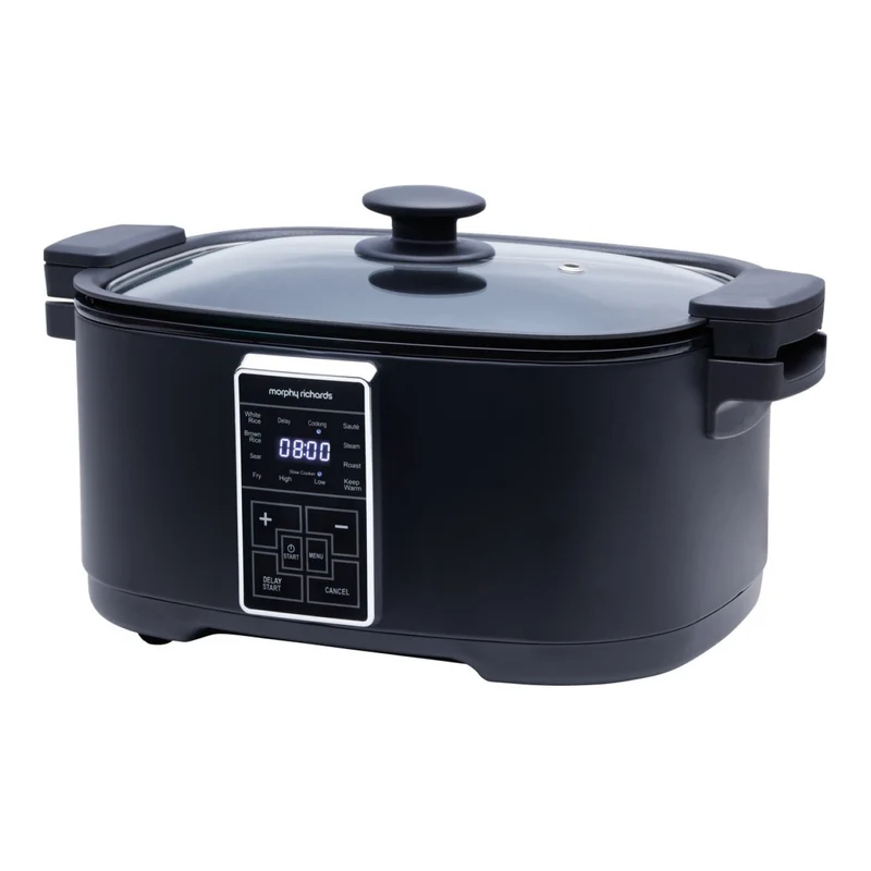 Morphy Richards Digital 6.5L Slow Cooker Matte Black 10 Preset Functions