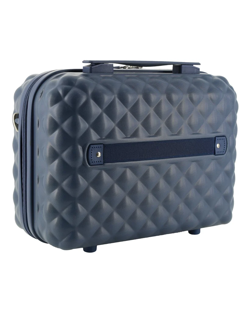 Pierre Cardin 4 Wheel Small Hard-Shell Beauty Travel Case 35cm - Teal