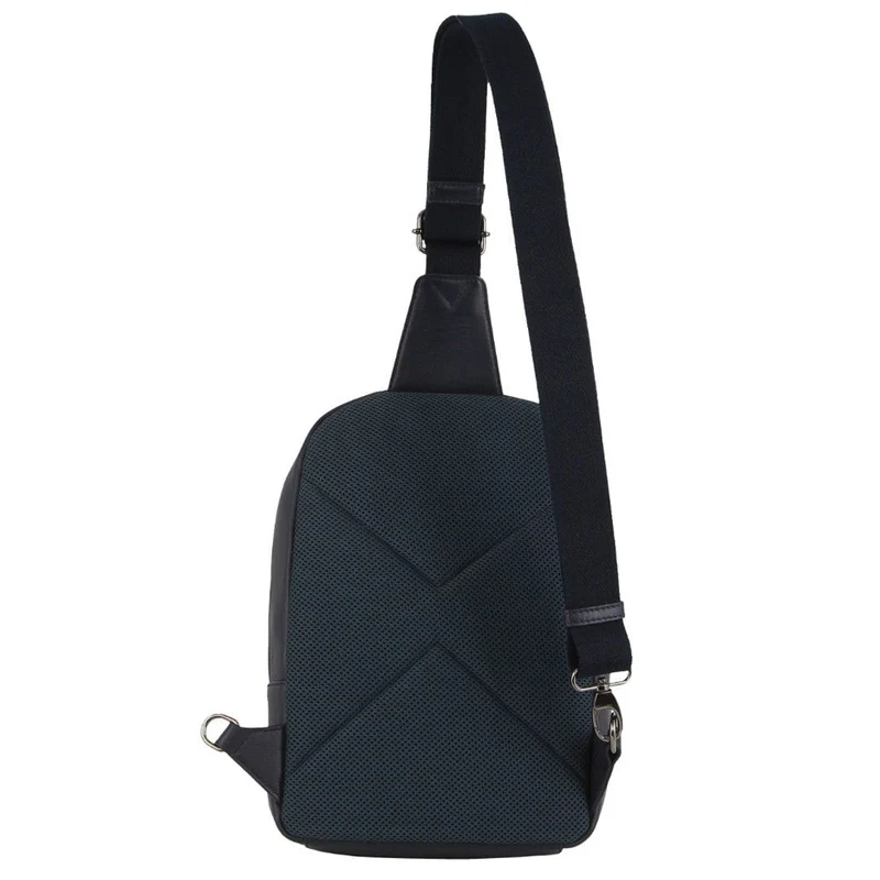 Pierre Cardin Men's Leather 3-Way Crossbody Sling Bag 24x31cm Navy
