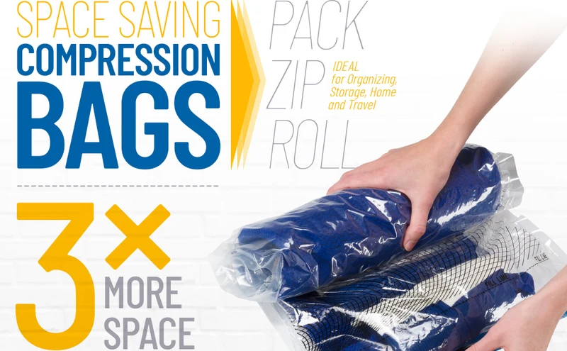 Lewis N. Clark Compression Seal Space Saver Bag [4 Packs]