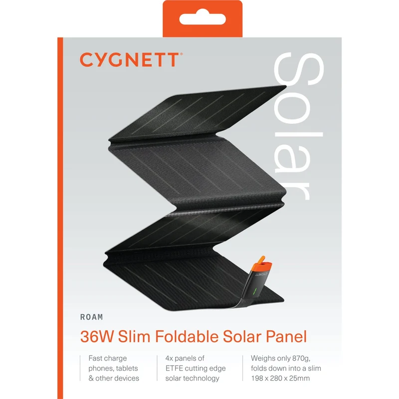 Cygnett Roam 36W Folding Solar Panel