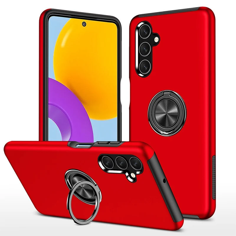 Redefine Magnetic Ring Holder Case for Samsung Galaxy A13 4G (Red)