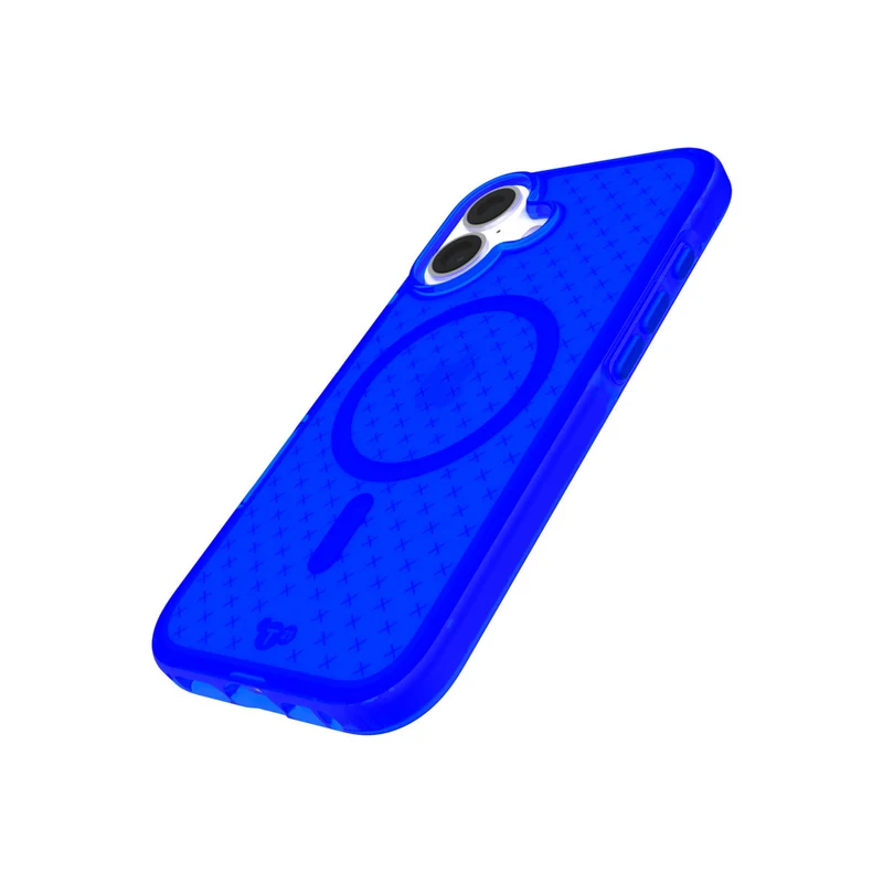 Tech21 EvoCheck Phone Case for iPhone 16 with MagSafe (Cobalt Blue)