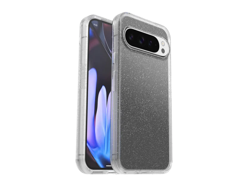 OtterBox Symmetry Clear Phone Case for Pixel 9 Pro XL Stardust (Clear Glitter)