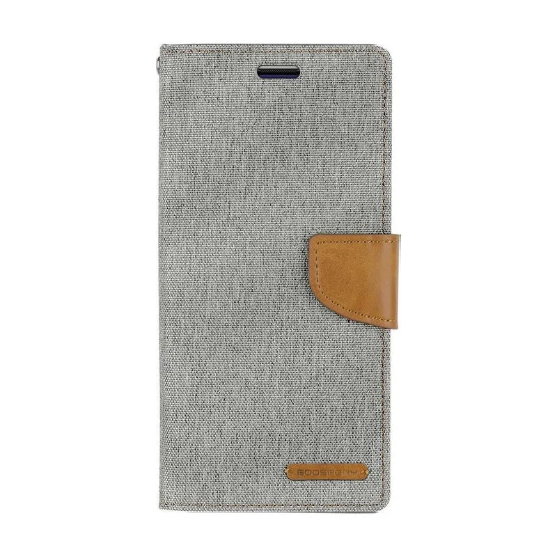 Goospery Canvas Diary for iPhone 14 Pro Max - Grey