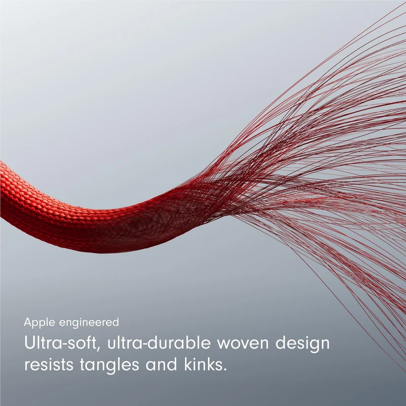 Beats USB-C to USB-C Woven Cable 1.5m (Rapid Red)