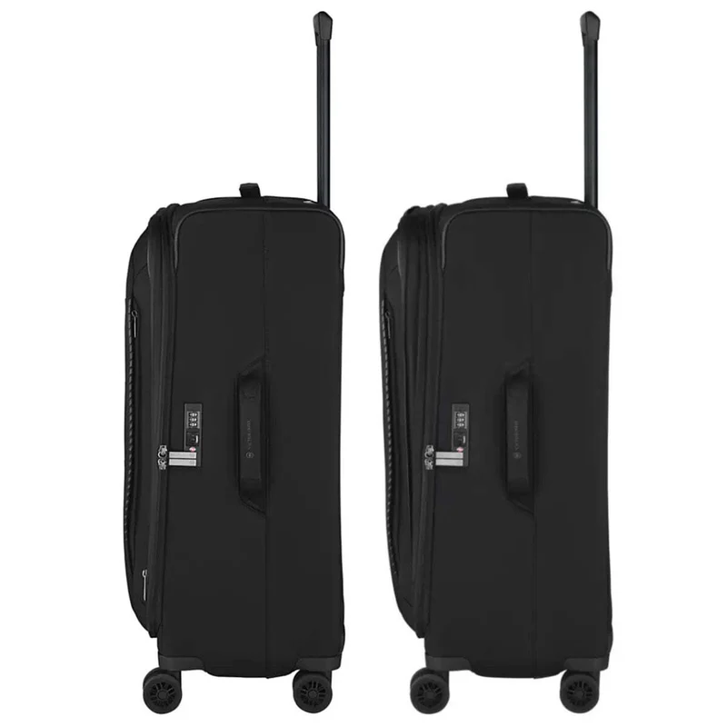 Victorinox Crosslight 76 cm Large Expandable Softside Suitcase - Black