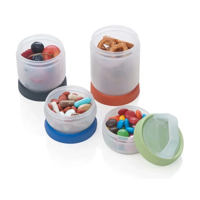 Humangear Stax Travel Containers Clear Spectrum Modular M Set Medium