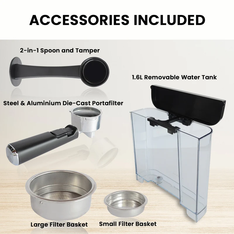 Pronti Toaster, Kettle & Coffee Machine Stainless Steel Breakfast Set (White)