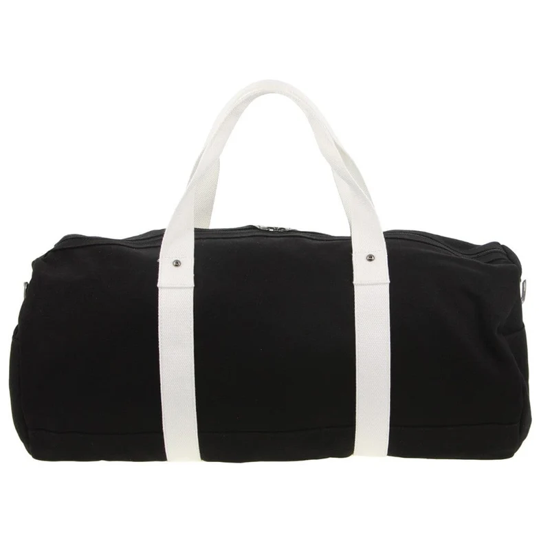 GAP Unisex Travel Canvas Overnighter/Duffle Barrell Bag 57x29cm Black