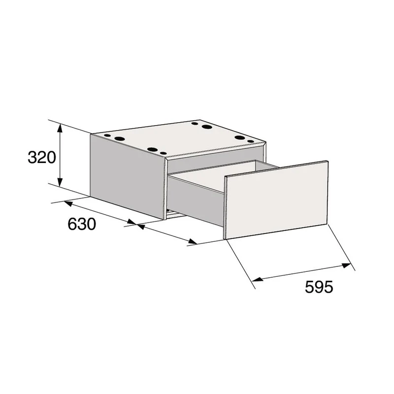ASKO Laundry Pedestal Drawer (Graphite)