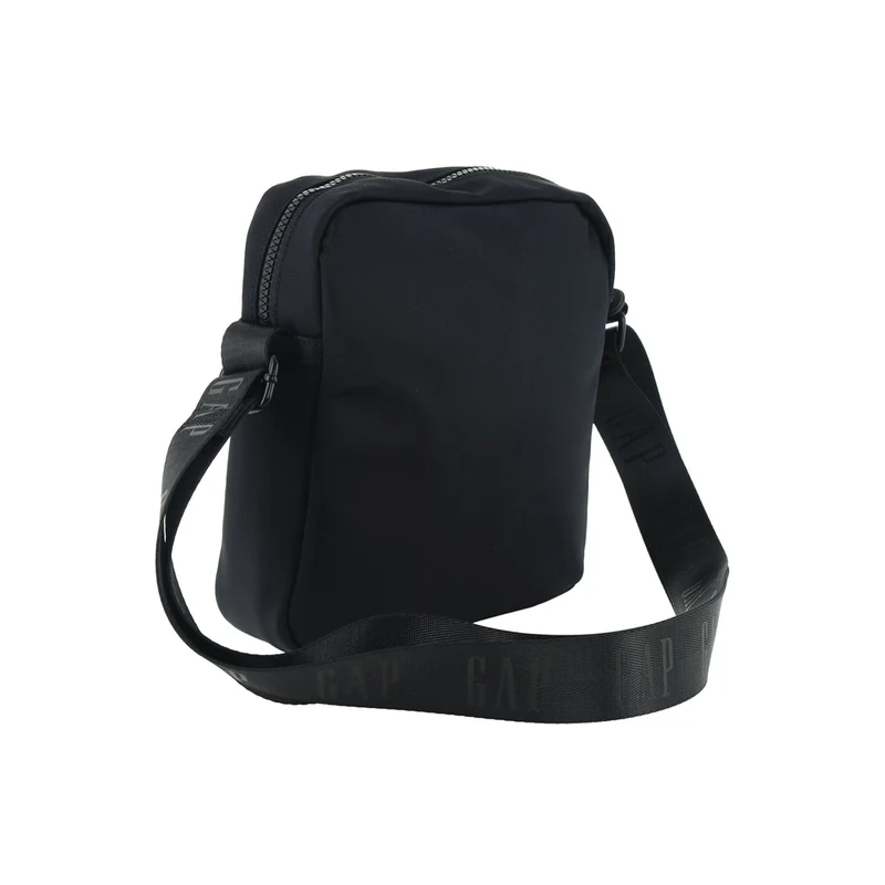 GAP Unisex Nylon Shoulder Crossbody Bag w/ Secure Zip 24x29cm Black