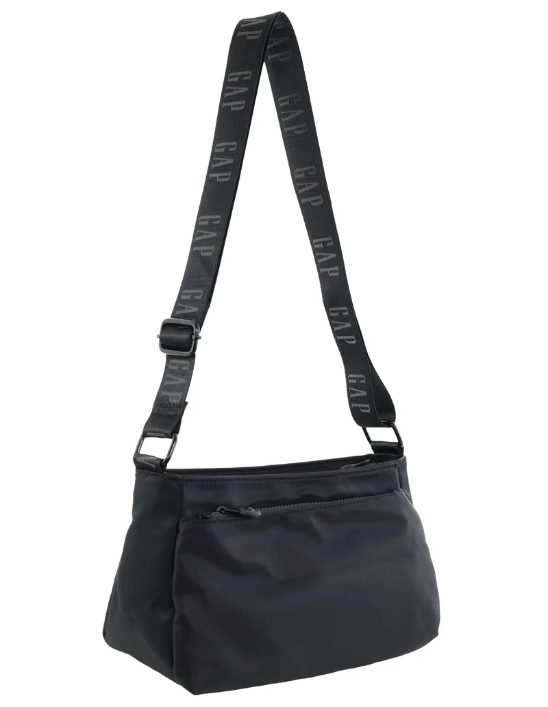 GAP Women's Travel Vegan Leather Modern Shoulder Crossbody Bag Black