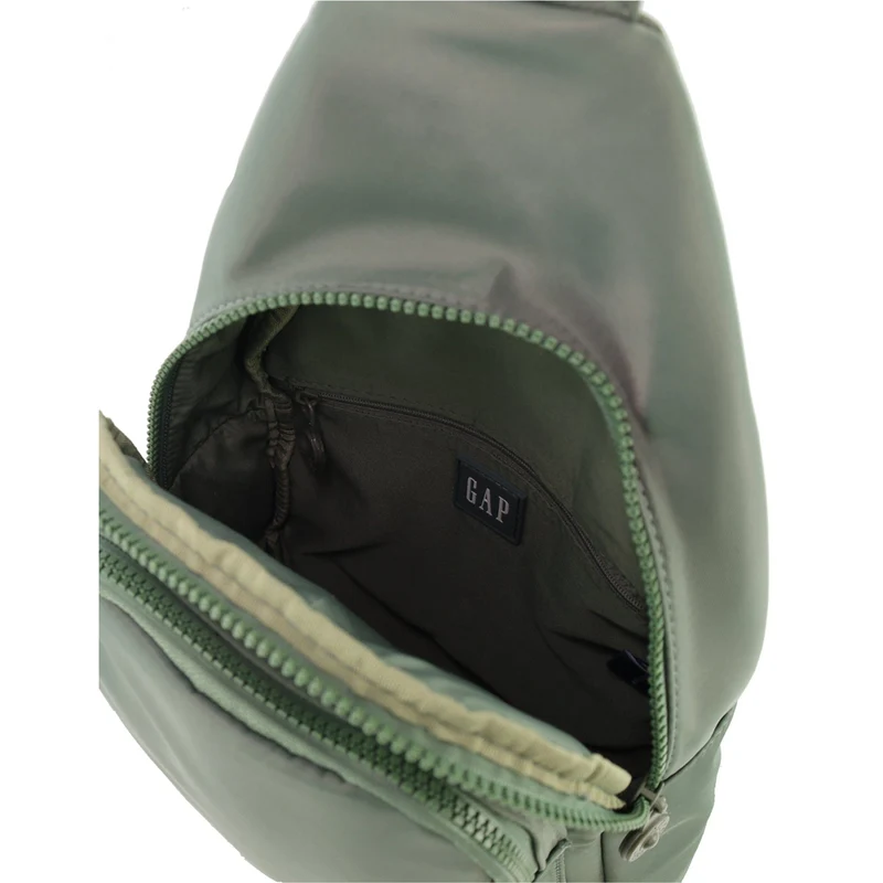 GAP Unisex Travel Nylon Crossbody/Sling Bag w/ Secure Zip 23x38cm Twig