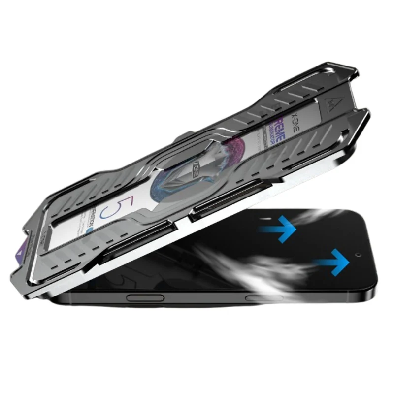 X.One 2.5D Hybrid Polymer Impact Screen Protector with Installation Tool iPhone 15 Pro Max