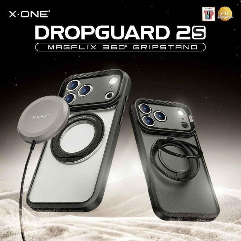 X.One [Mgsafe] Dropguard 2S / 2.0 Impact Protection Kickstand Case iPhone 17 - Frosted Matte