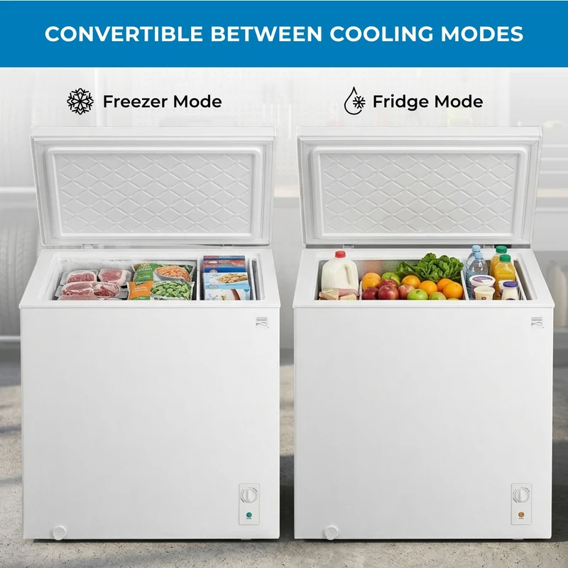 Kenmore Chest Freezer 198L Convertible Fridge/Freezer - White