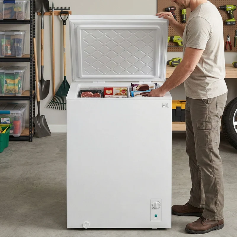 Kenmore 143L Convertible Inverter Chest Fridge/Freezer - White