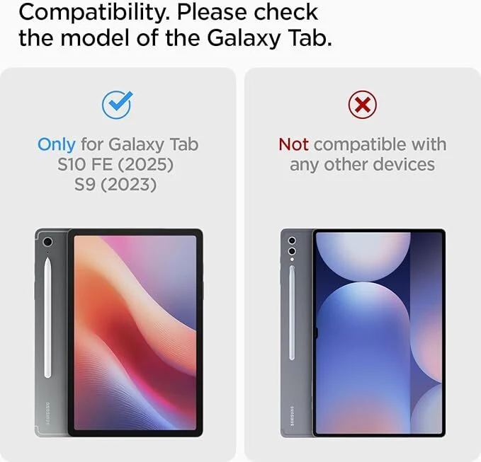 Spigen Samsung Galaxy Tab S10 FE 10.9 / Tab S9 Ultra Hybrid Pro Case (Black)