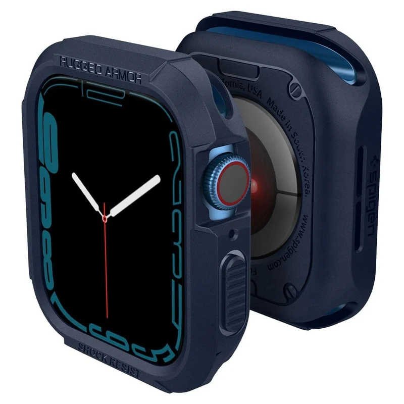 Spigen Apple Watch SE3/9/8/SE2/7/6/SE/5/4 (45mm/44mm) Rugged Armor Case (Blue)