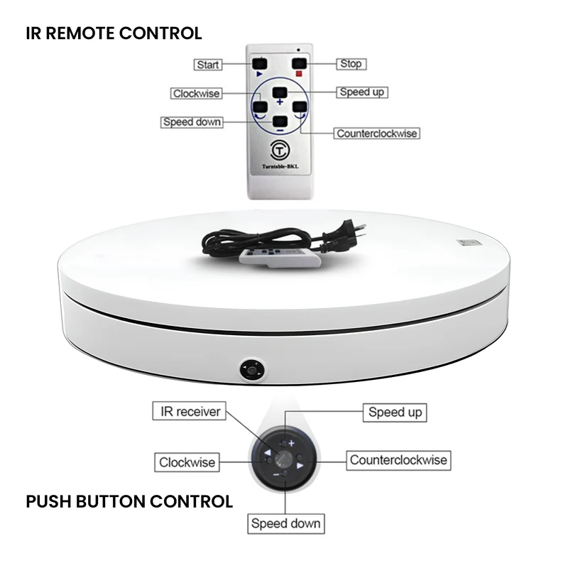 Christabelle 60cm Electric Rotating Display Platform