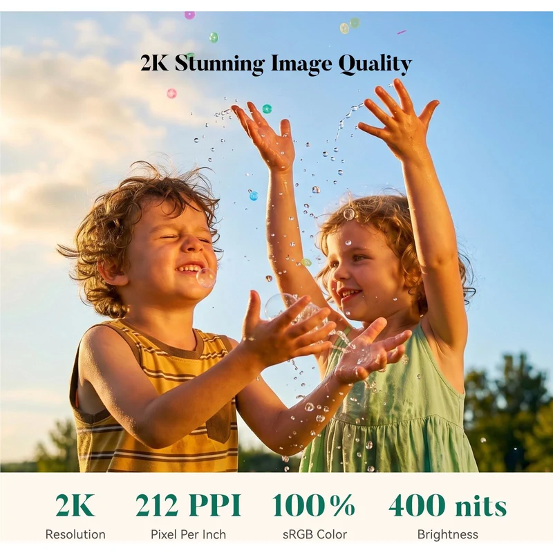 Pexar 2K Vivkeep Pro 11" Smart Digital Photo Frame 32GB (Sand)