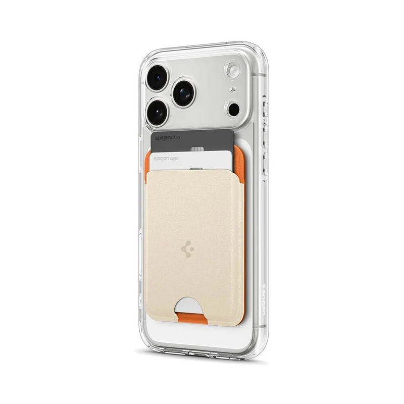 Spigen Nano Pop (MagFit) Card Holder Wallet (Orange Beige)
