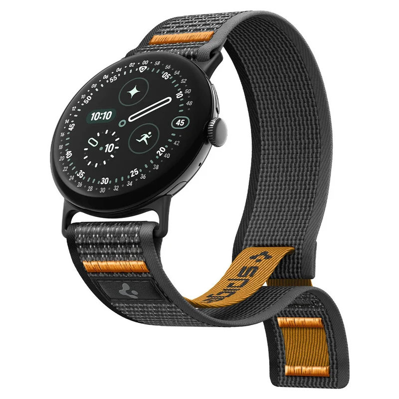 SPIGEN Google Pixel Watch 5/4/3 45mm Athlex Air Watch Band (Active Black Orange)