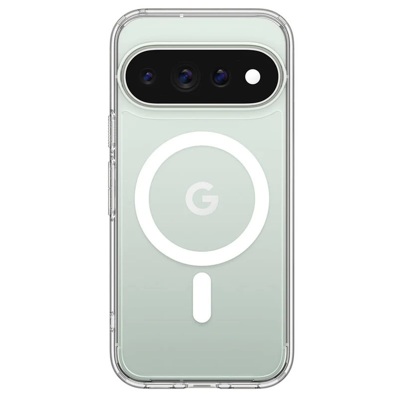Spigen Google Pixel 11 Pro XL Ultra Hybrid (MagFit) Case (Clear Case / White Ring)