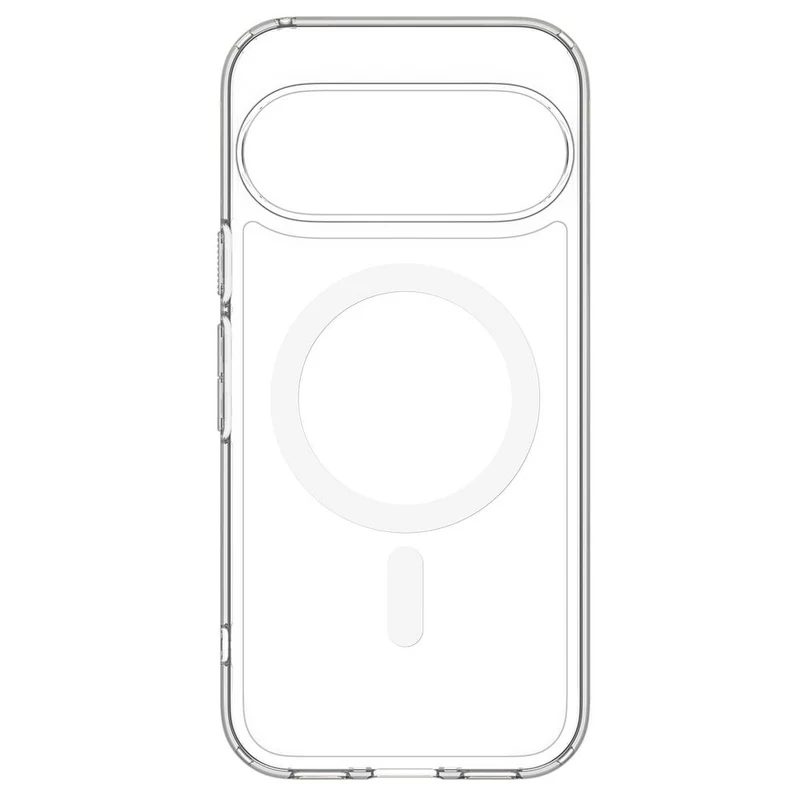 Spigen Google Pixel 11 Pro XL Ultra Hybrid (MagFit) Case (Clear Case / White Ring)